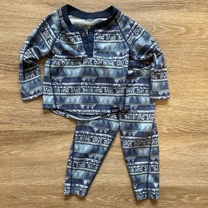 Patagonia Baby Capilene Midweight Henley Set